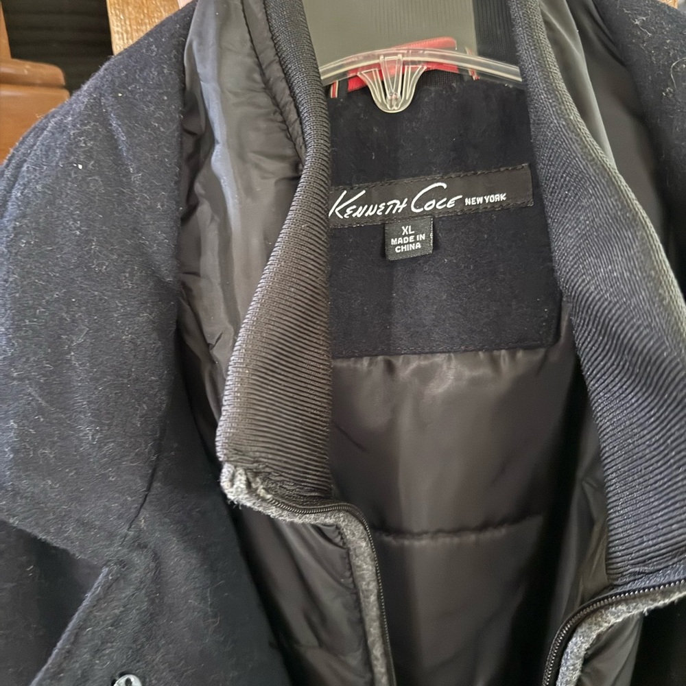 Kenneth Cole Black Trench Coat - Picture 4 of 6